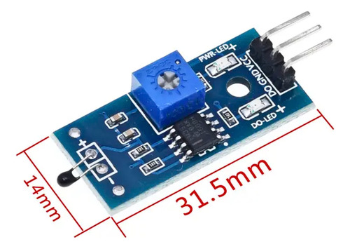 Módulo Termistor Sensor De Temperatura Digital Kit-2