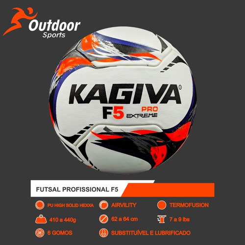 Imagem 6 de 6 de Bola Futsal Kagiva Profissional F5 Pro Extreme 2022