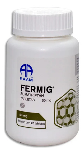 Fermig Sumatriptán 50 Mg Frasco Con 20 Tabletas