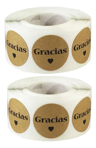 Gracias Sticker Pegatinas Para Horneando Embalaje Regalo