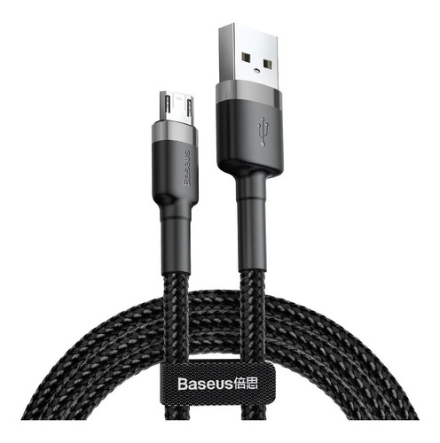 Cable Usb A Micro Usb 1 Metro Carga 2.4a Baseus Celular