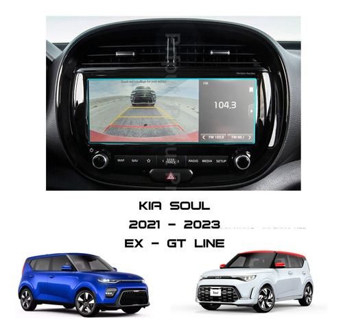 Mica Protector Pantalla Kia Soul 2021 A 2023 Hidrogel