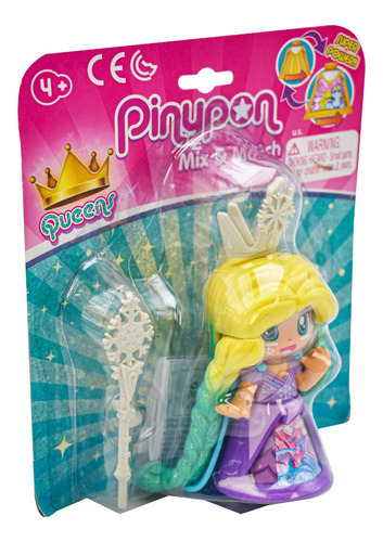 Pinypon Queens Vestido Violeta Super Power Famosa Cd