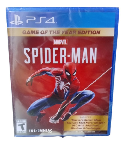 Spiderman Marvel Goty ( Nuevo) - Ps4 Play Station 