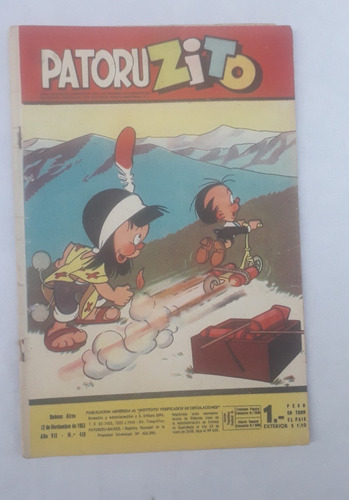 Historieta Comic Antiguo * Patoruzito * Nº 419 Ed. Quinterno