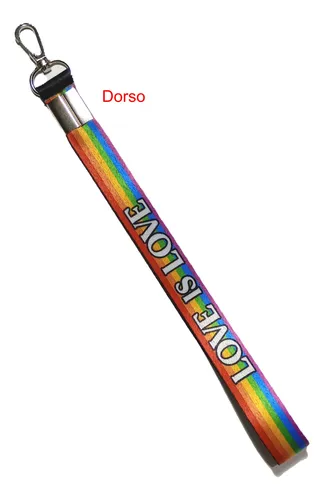 Llavero Raso Lgbt Love De 29cm Con Mosquetón Metálico X2unid