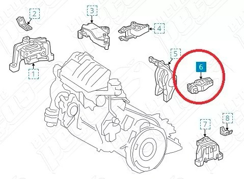 Mercedes B200 1.6 Turbo 2013-2016 Coxim Inferior Motor