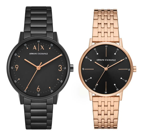 Reloj Armani Exchange Cayde Hombre Color de la correa Negro Color del bisel Negro Color del fondo Negro