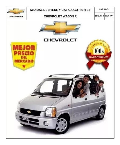 Manual Despiece Y Catalogo De Partes Chevrolet Wagon R