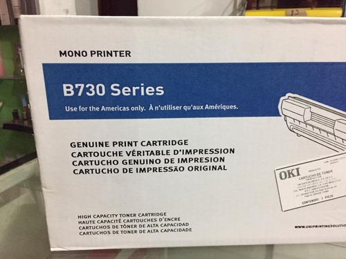 Imagen 1 de 3 de Toner Oki B730 Nuevo Original 52123603