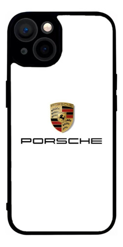 Funda Para iPhone De Logo De Porsche Fondo Blanco