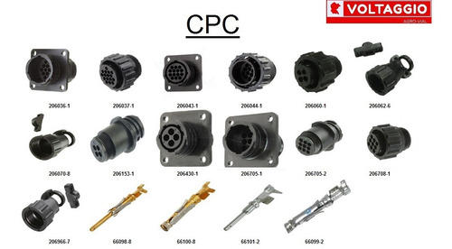 Conector Tyco Amp Cpc Plug 9 Vías 206708-1