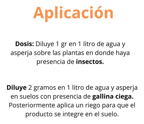 Imagen 3 de 4 de Insecticida Biológico Metarhizium Anisopliae Meta Tron 12 Gr