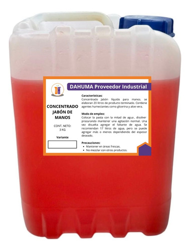 Concentrado Para Fabricar Jabón De Manos Frutos Rojos