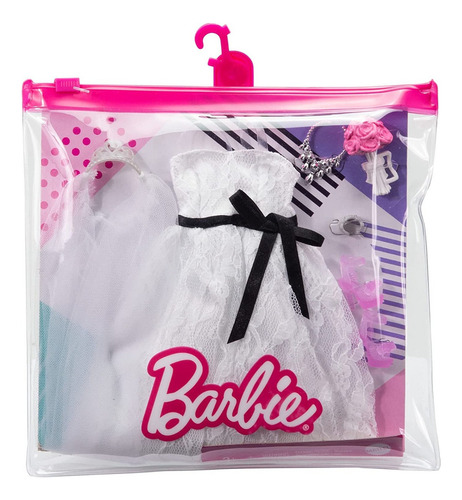 Ropa Barbie De Mattel Novia Con Zapatos Accesorios
