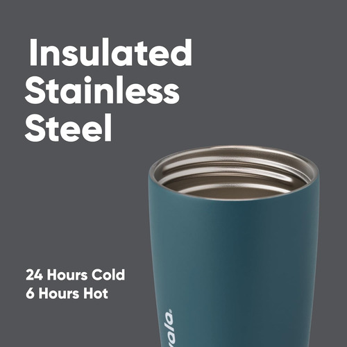 Owala Smoothsip Slider Vaso Aislado De Acero Inoxidable 12oz Azul Owala Blue