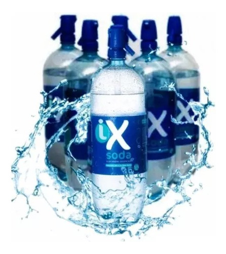 Água Mineral Com Gás Ix Soda Clássica 1,75lt Com 6 Unidades