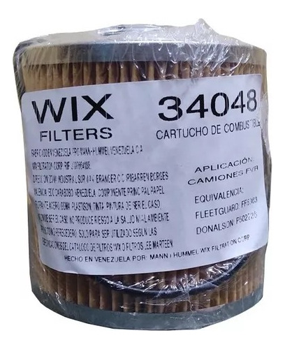 Filtro Gasoil Fvr 23, Hino 300, Toyota Dyna Wix 34048