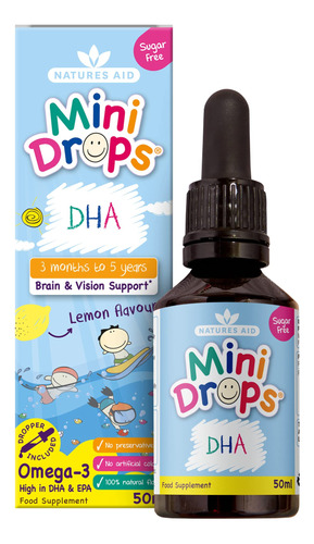 Natures Aid Gotas De Dha Para Ninos, 1.7 Fl Oz