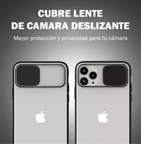 Funda Generica Para iPhone Silicona Traslucida Tapa Camara