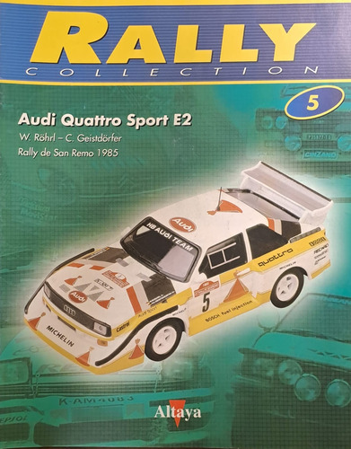 Auta A Escala Audi Quattro Sport E2 Rally