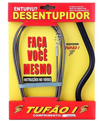 Tufão Desentupidor 5 Metros Em Aço