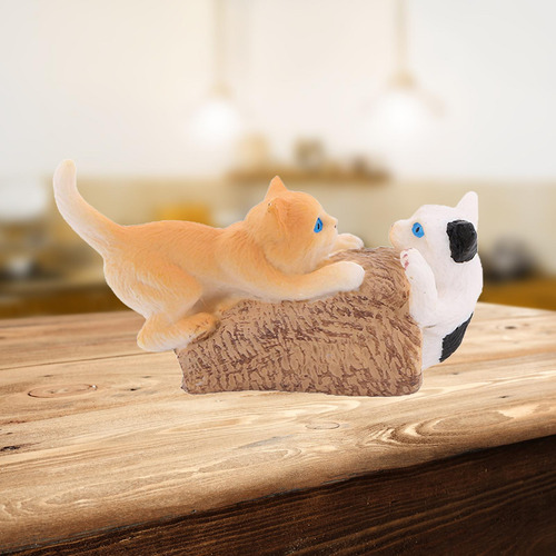 Mini Modelos De Animales, Colección De Gato Jugando