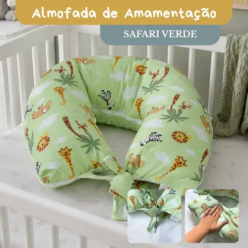 Almofada De Amamentação Para Bebê Travesseiro Super Macio Algodão...