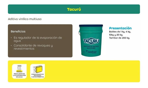 Tacuru Weber Aditivo Vinílico Multiuso 20l