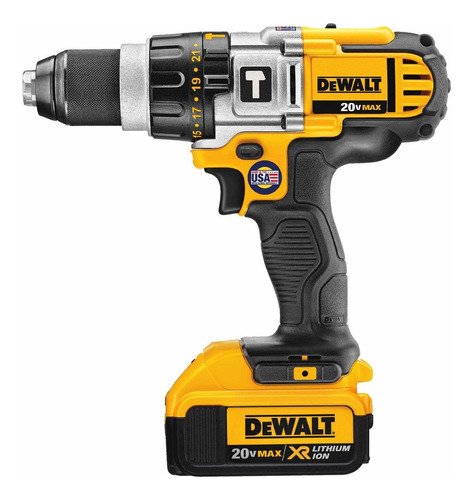 Taladro percutor atornillador inalámbrico de 13mm DeWalt DCD985M2 20V + accesorio con maletín de transporte