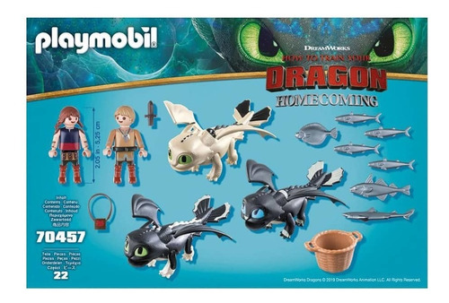 Play Mobil Como Entrenar A Tu Dragón Homecoming 22 Piezas