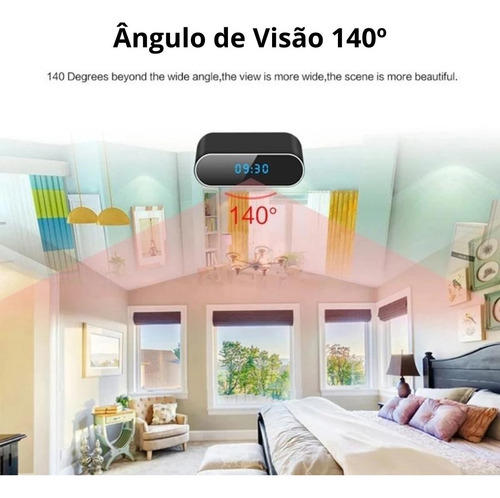 Câmera de segurança Horizoncam Espiã relógio