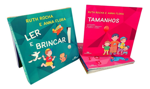 Coleção Ler E Brincar 12 Livros - Ruth Rocha E Anna Flora