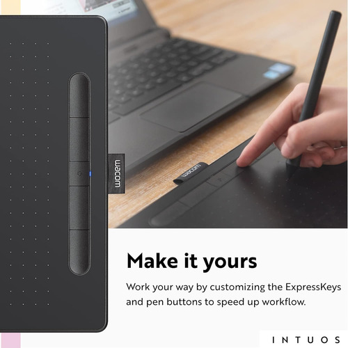 Tableta Inalambrica De Dibujo Grafico Wacom Intuos Para M...
