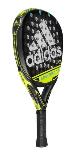 Imagen 3 de 3 de Paleta de pádel adidas Adipower 3.0 2021 blanca, azul y amarilla