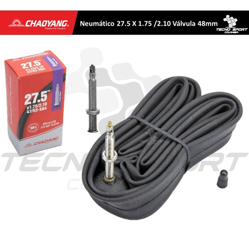 Imagen 2 de 8 de Neumatico Bicicleta 27.5 X 1.75 /2.10 Valvula 48mm Chaoyang