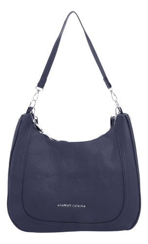 Cartera Pu Dakota Agarrate Catalina Azul Liso Níquel Azul