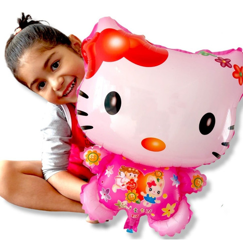 12 Globos Disney Hello Kitty Dia Del Niño Niña Cumpleaños 