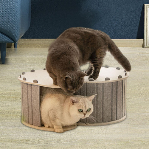 Cama Para Gatos, Cueva, Cama Tipo TĂșnel Para 2 Gatos, Casa
