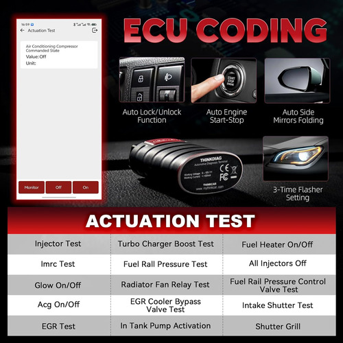 Obd2 Scanner Thinkdiag Bluetooth Full System Bidirectiona...