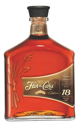 Pack De 2 Ron Flor De Caña Centenario Gold 18 Años 750 Ml