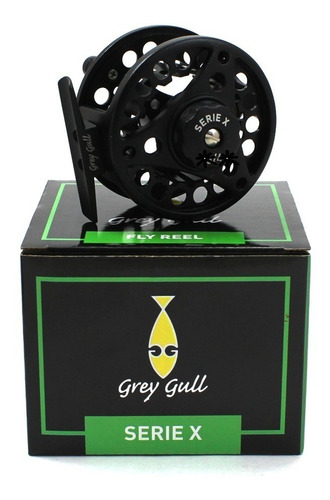 Reel Mosca Fly Grey Gull Serie X#3/4 Izq/derecha 3 Rulemanes