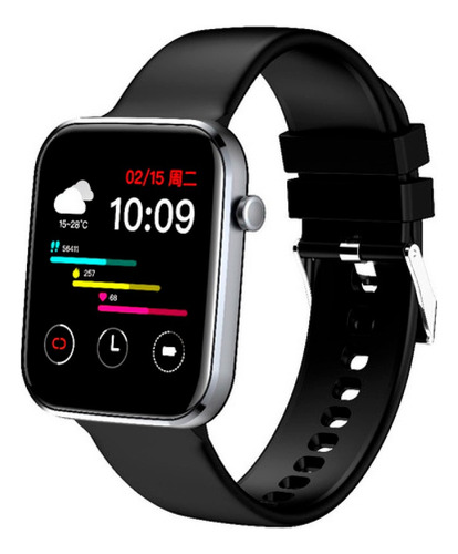Reloj Inteligente Smartwatch Z15c, Notificaciones, Etc. Color de la caja Negro