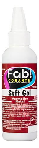 Corante Soft Gel Vermelho Natal 60g Fab
