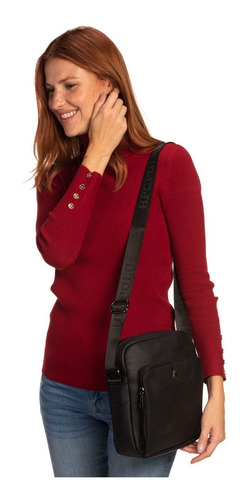 Imagen 7 de 7 de Bolsa Crossbody Hpc Polo Logo En Bajo Relieve
