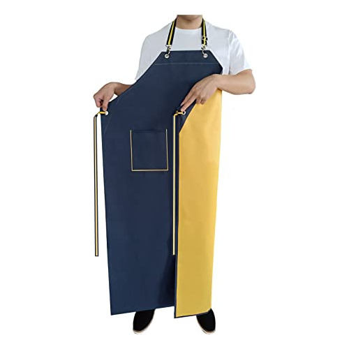 Rubber Aprons Waterproof With Pockets For Dishwashing, ...