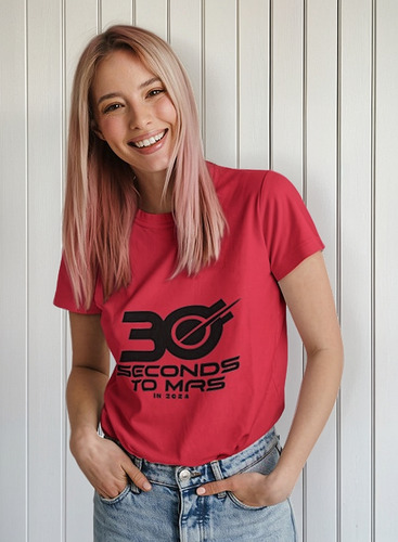 Polera Unisex 30 Seconds To Mars 2024 Estampado