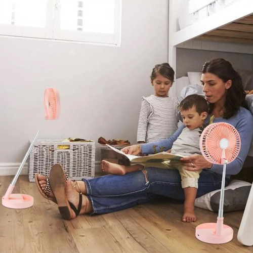 Mini Ventiladores De Piso Mesa Portatil Personal Recargable