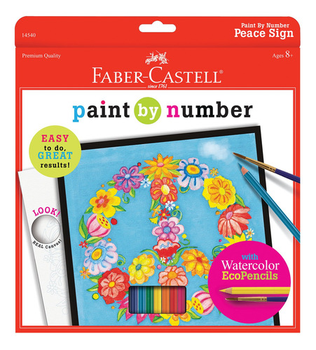 Faber-castell Kit De Pintura Por Nmero De Paz, Pintura De Ac