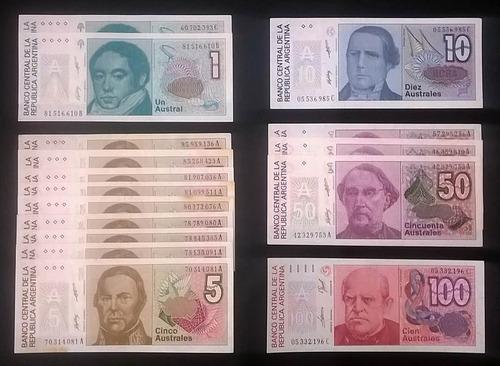 Billetes Argentinos Antiguos -sin Circular- Antiguos. $70c/u